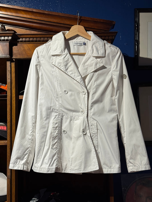 Vintage Italian Trussardi White Windbreaker Jacket
