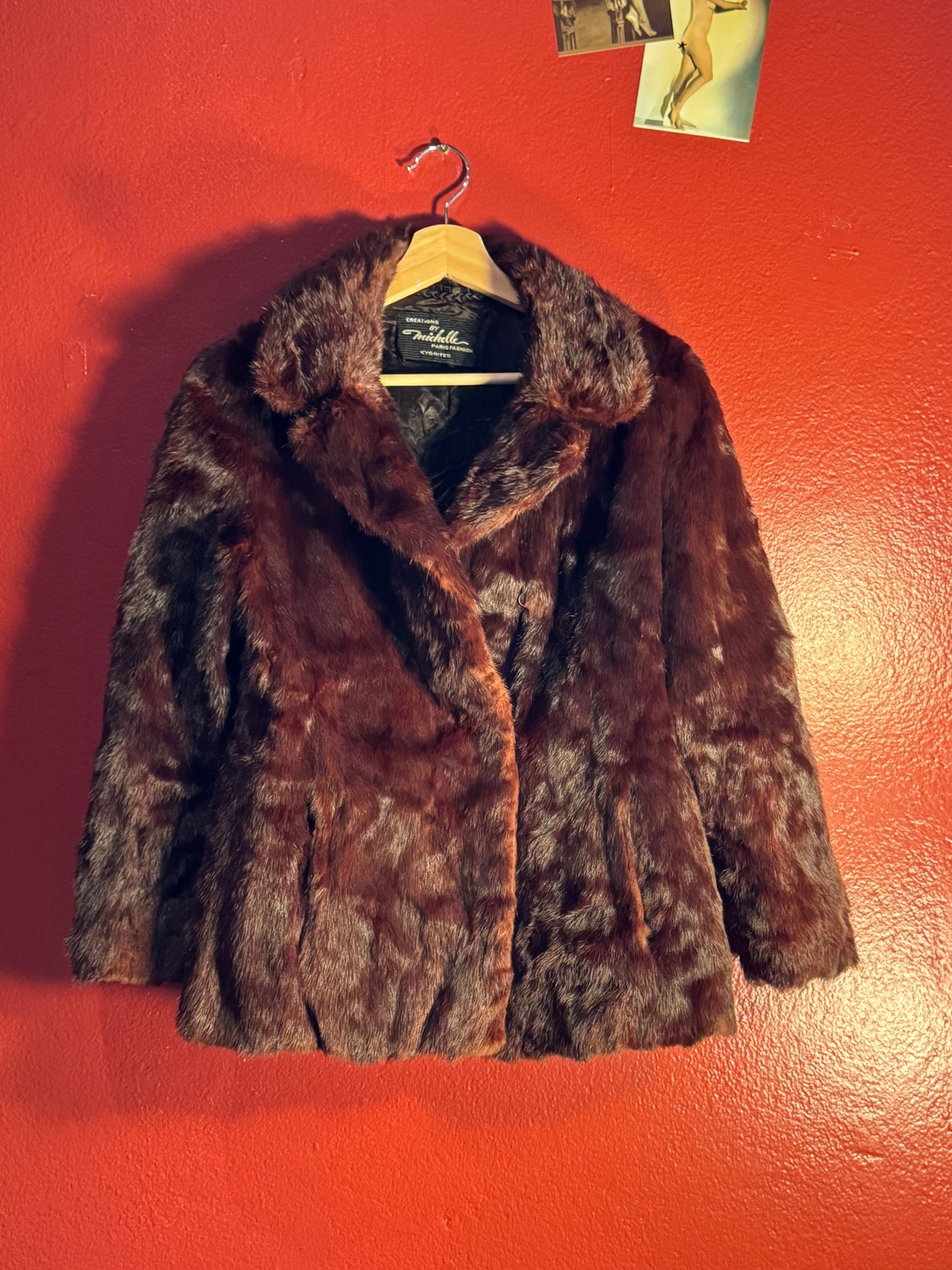 Vintage Mahogany Fur Jacket - Women’s M/L