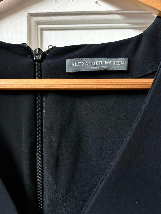 Early 2000s Alexander McQueen Black Dress - Made in Italy [Size: 42]