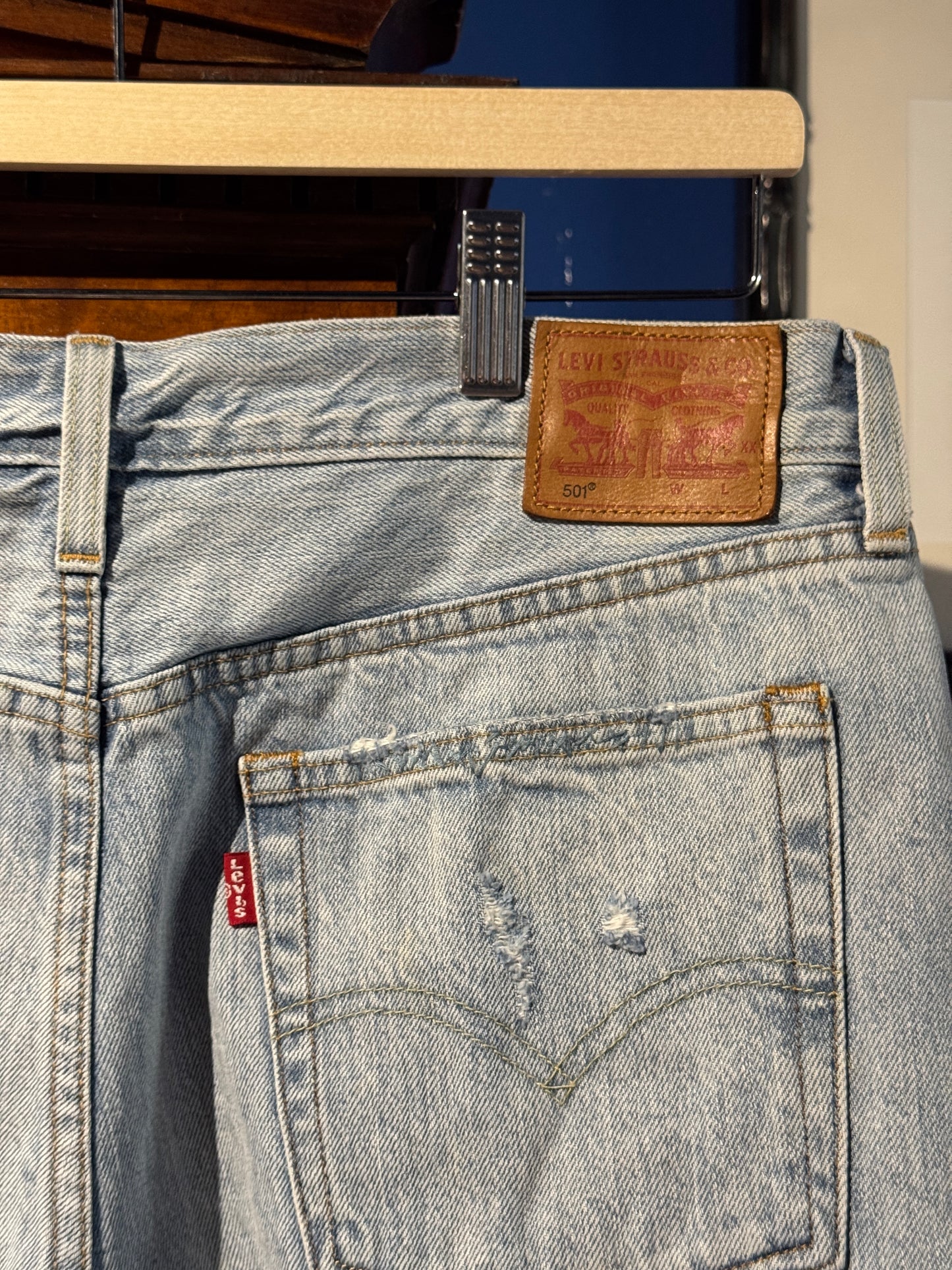 Vintage Levi’s 501 Cut Off Denim Shorts [W31]