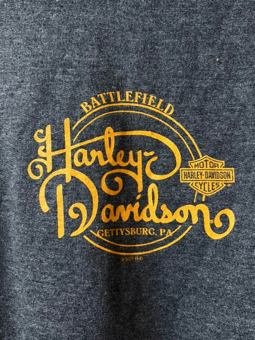 Harley Davidson Hoodie Gettysburg [Womens L]