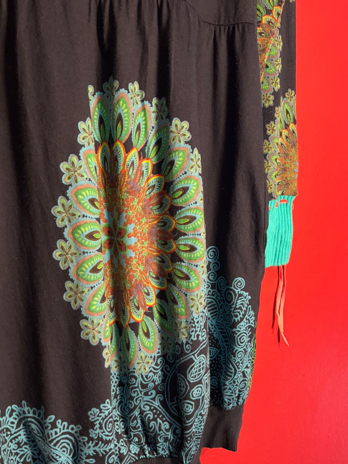 Desigual Embellished Patchwork Tunic Dress