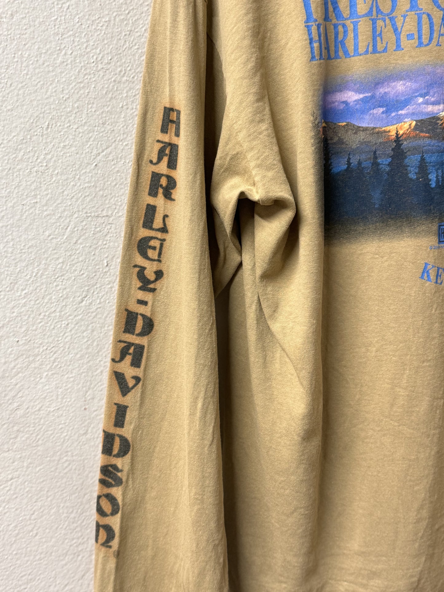 2000 Harley Davidson Prestonsburg Kentucky Long Sleeve Graphic Tee [L]