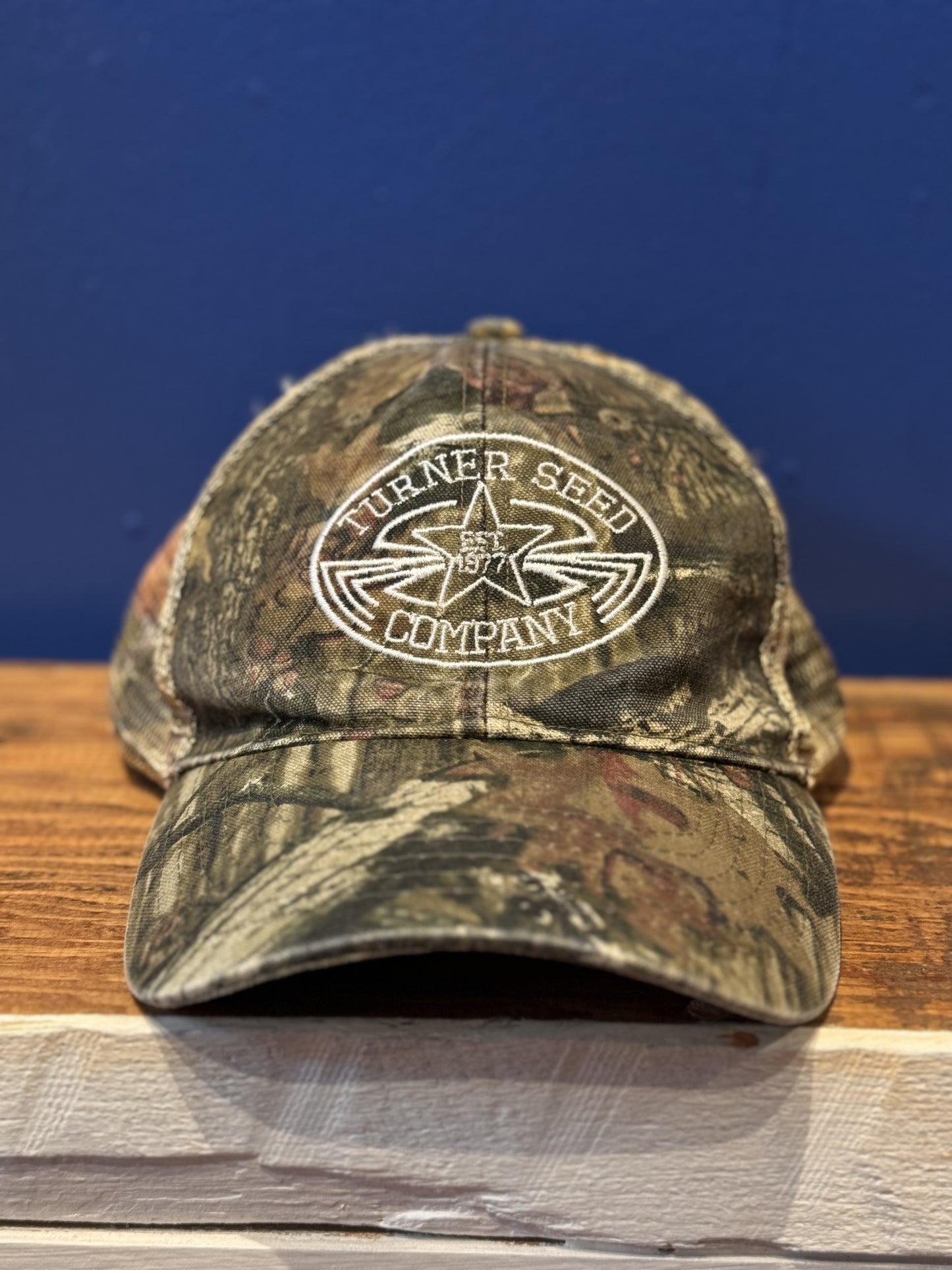 'Turner Seed Co' MossyOak Camo Trucker Hat