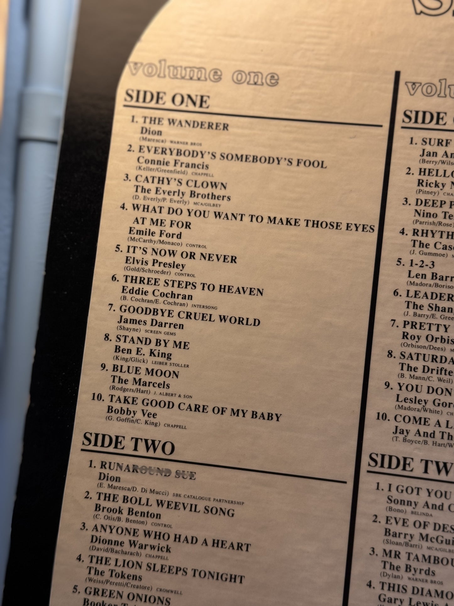 'No. 1 Hits of The Sixties' Various Artists - 3 x LP Vinyl Collection