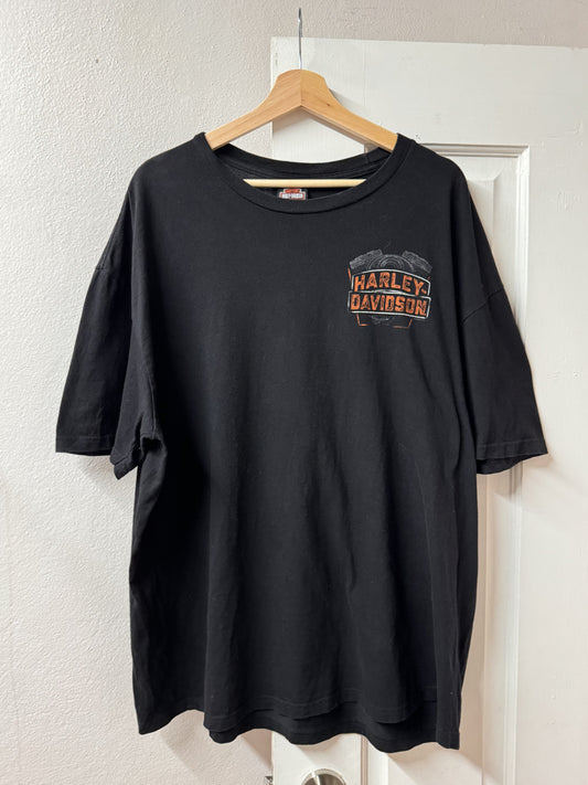 Harley Davidson Dayton Ohio Black Graphic Tee [2XL]