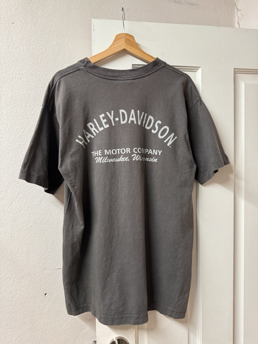 Harley Davidson Milwaukee Wisconsin Graphic Tee / Made in USA [L]