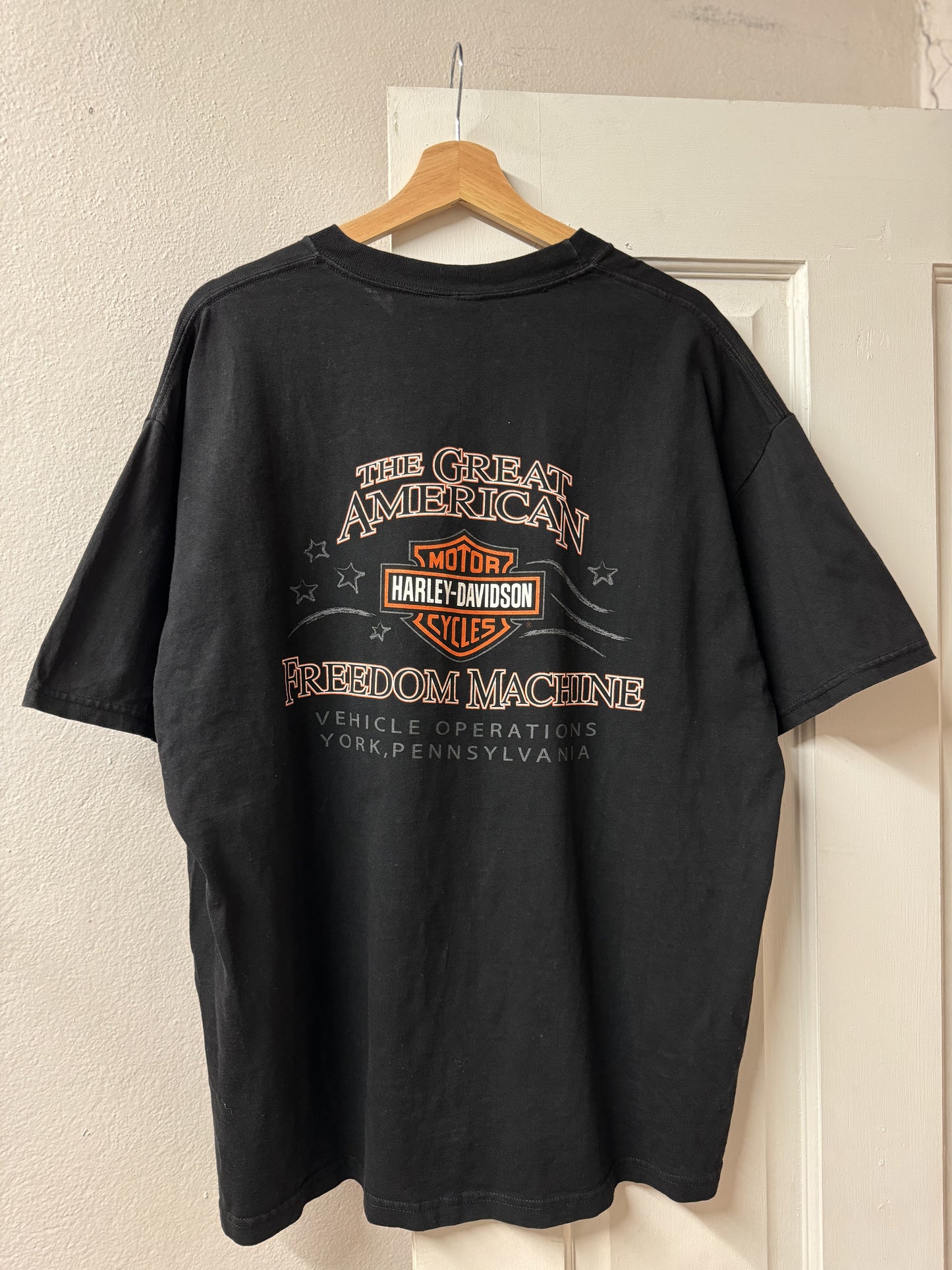 Harley Davidson York Pennsylvania Black Graphic Tee [XL]