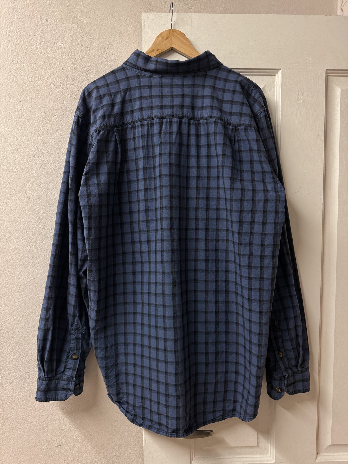 Carhartt Blue & Black Button Up Shirt [L]
