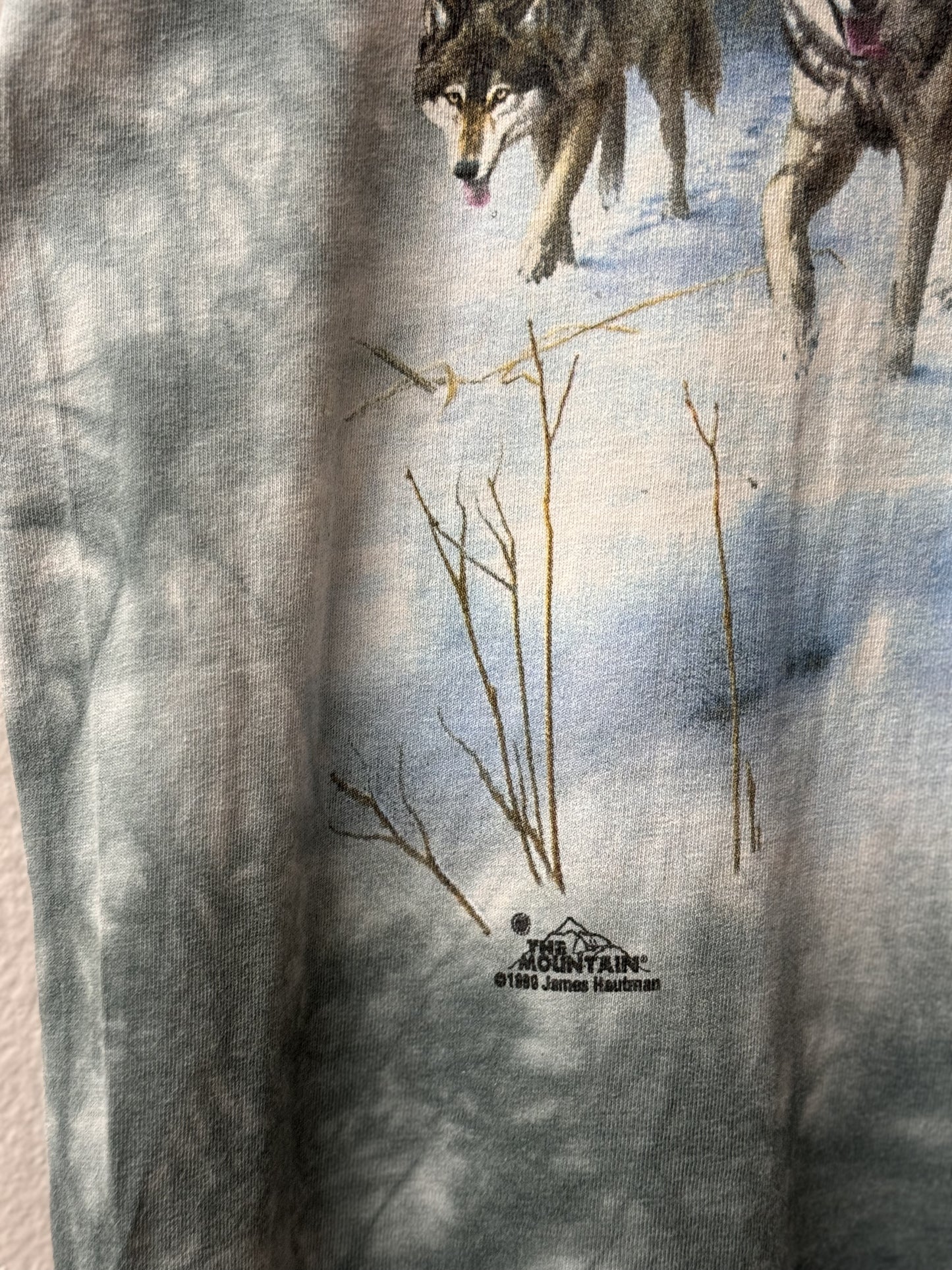 The Mountain Printed Wolf Tee - Made in USA [M]