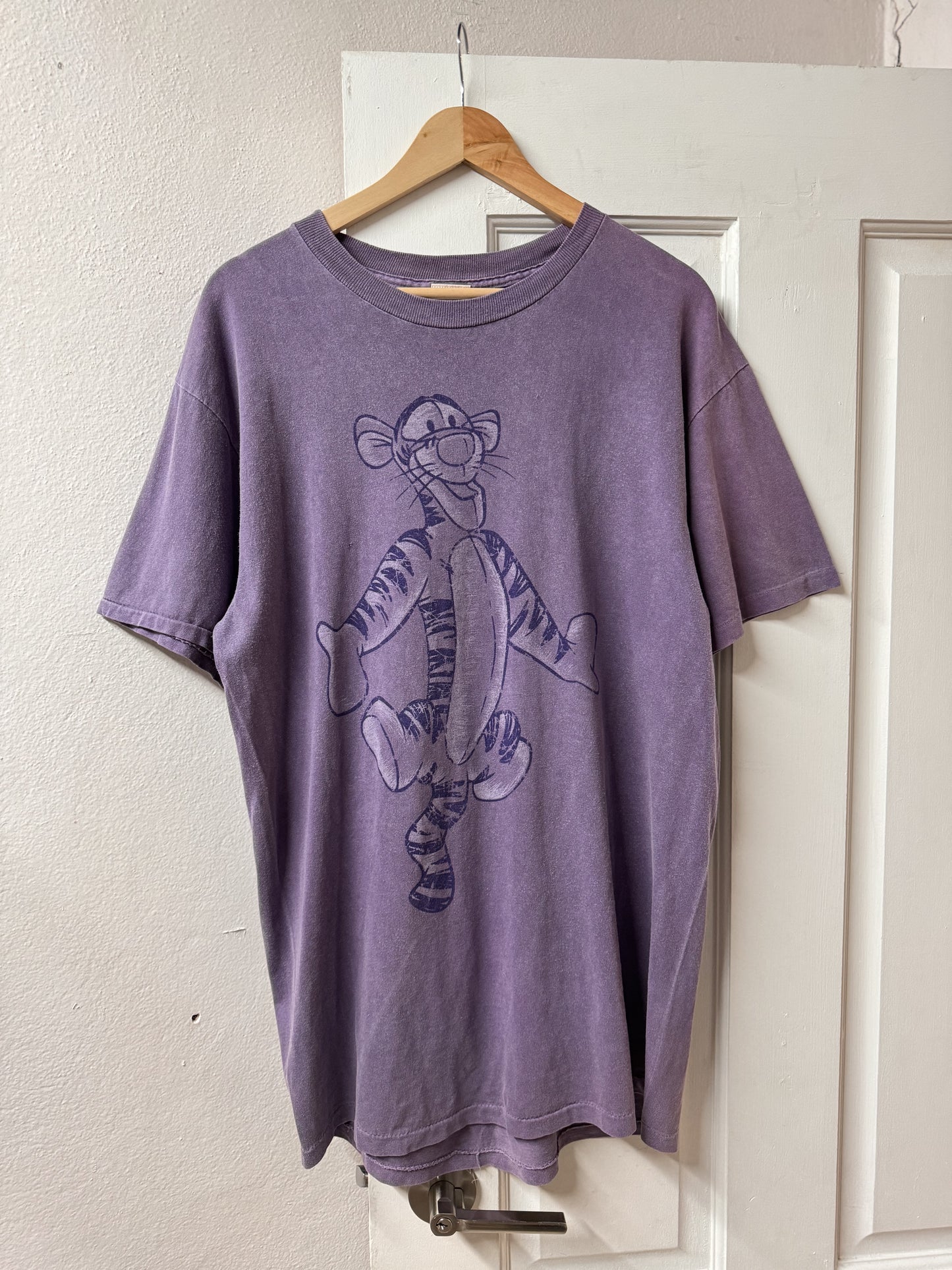 Late 80s Single Stitch Disney Tigger Tee - Made in USA [Oversized M]