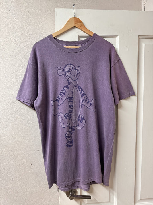 Late 80s Single Stitch Disney Tigger Tee - Made in USA [Oversized M]