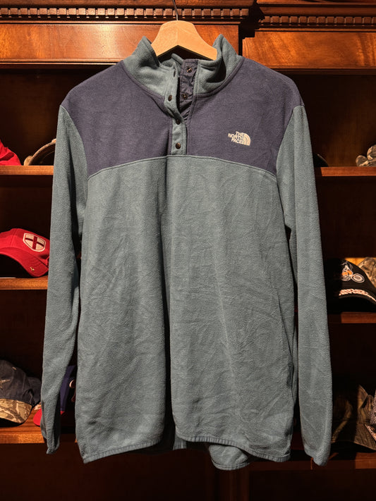 Two Tone 'The North Face' Long Sleeve Tee - Womens [XL]