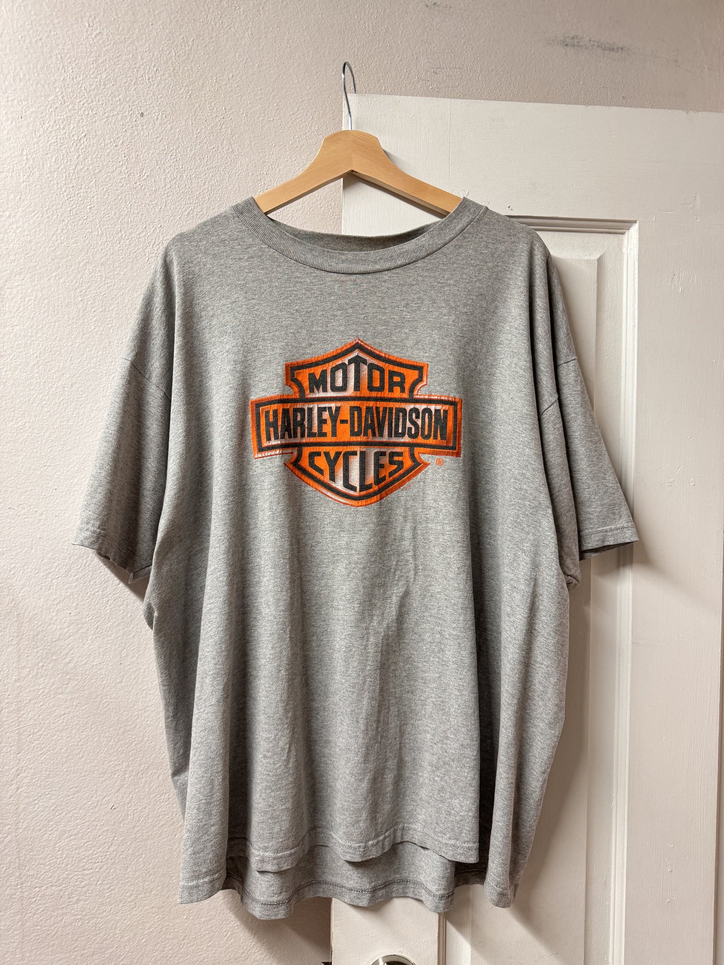 Early 2000s Harley Davidson Muncie ID Graphic Tee / Made in USA [2XL]