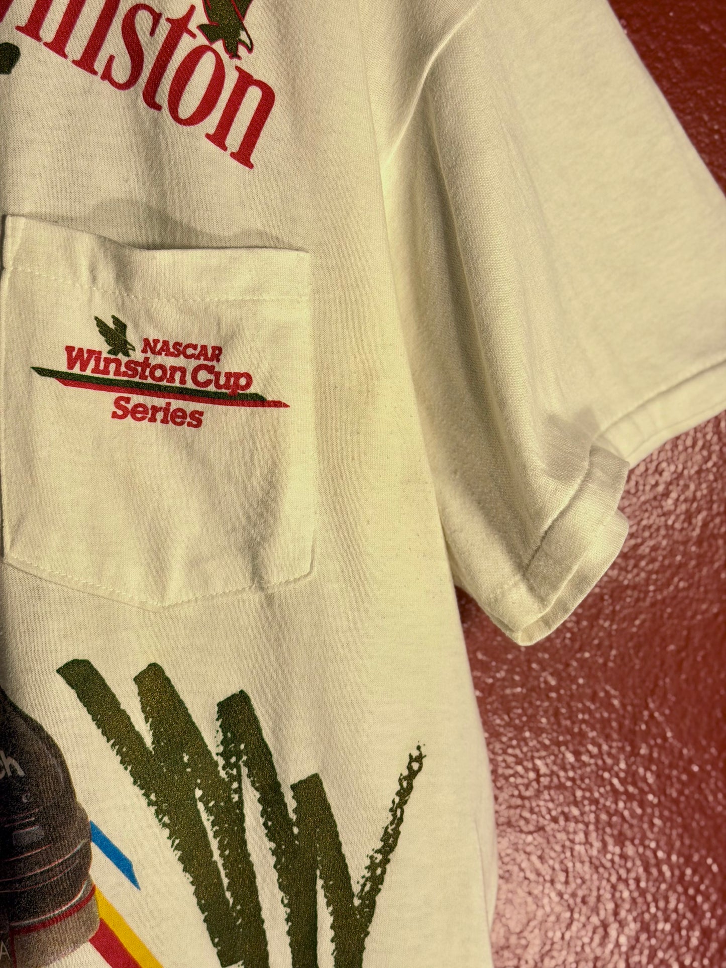 Vintage 1990s NASCAR Winston Cup White Tee [M/L]