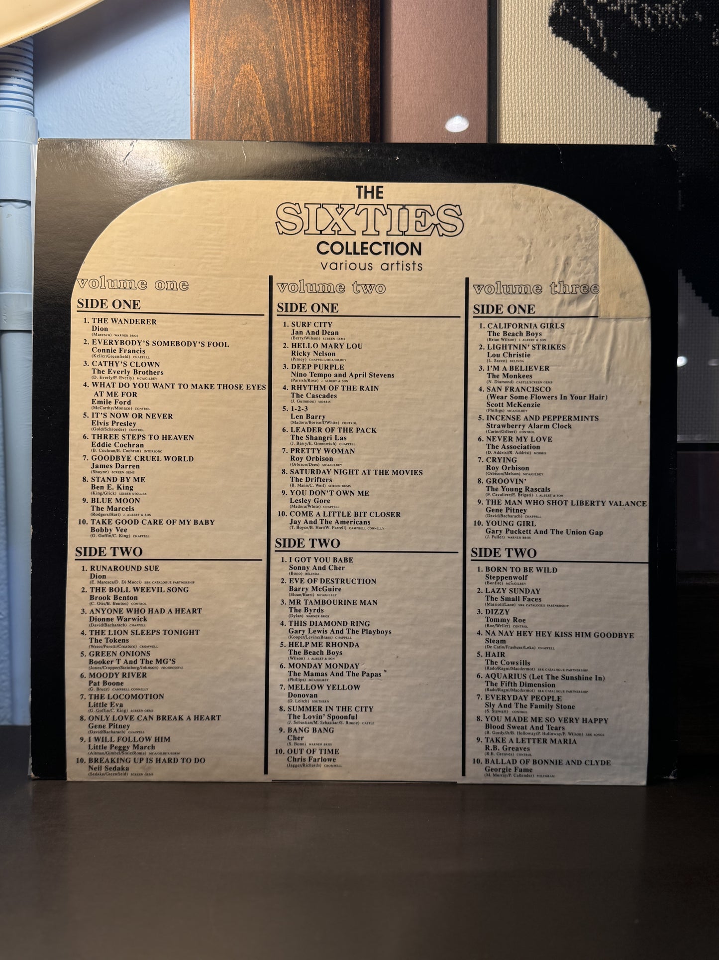 'No. 1 Hits of The Sixties' Various Artists - 3 x LP Vinyl Collection