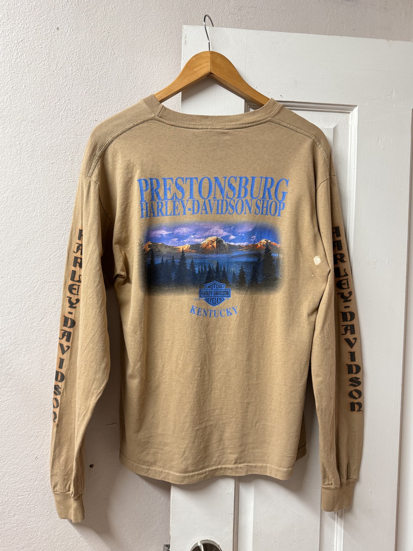 2000 Harley Davidson Prestonsburg Kentucky Long Sleeve Graphic Tee [L]
