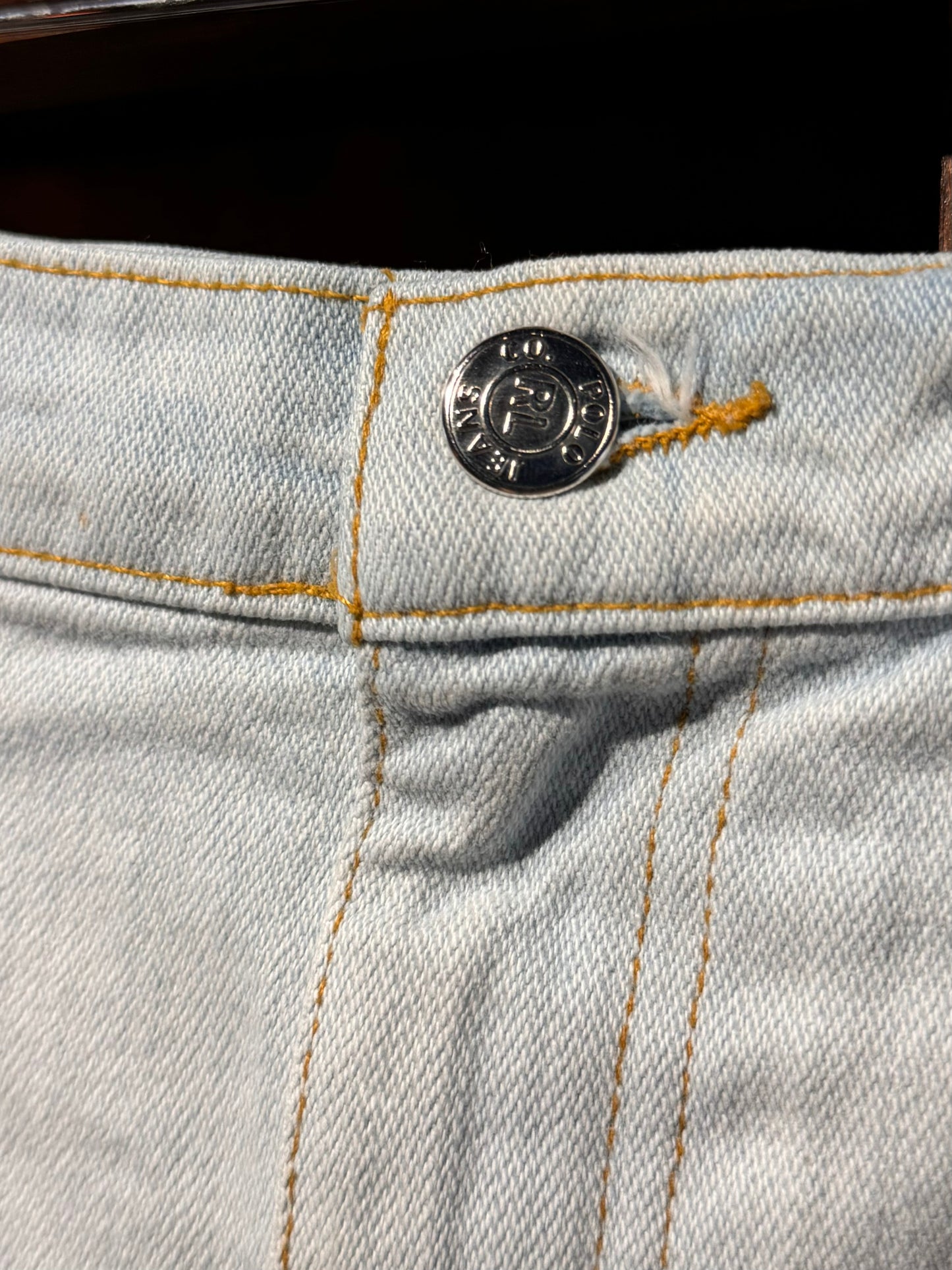 POLO Ralph Lauren Acid Wash Denim Skirt [AU 12]