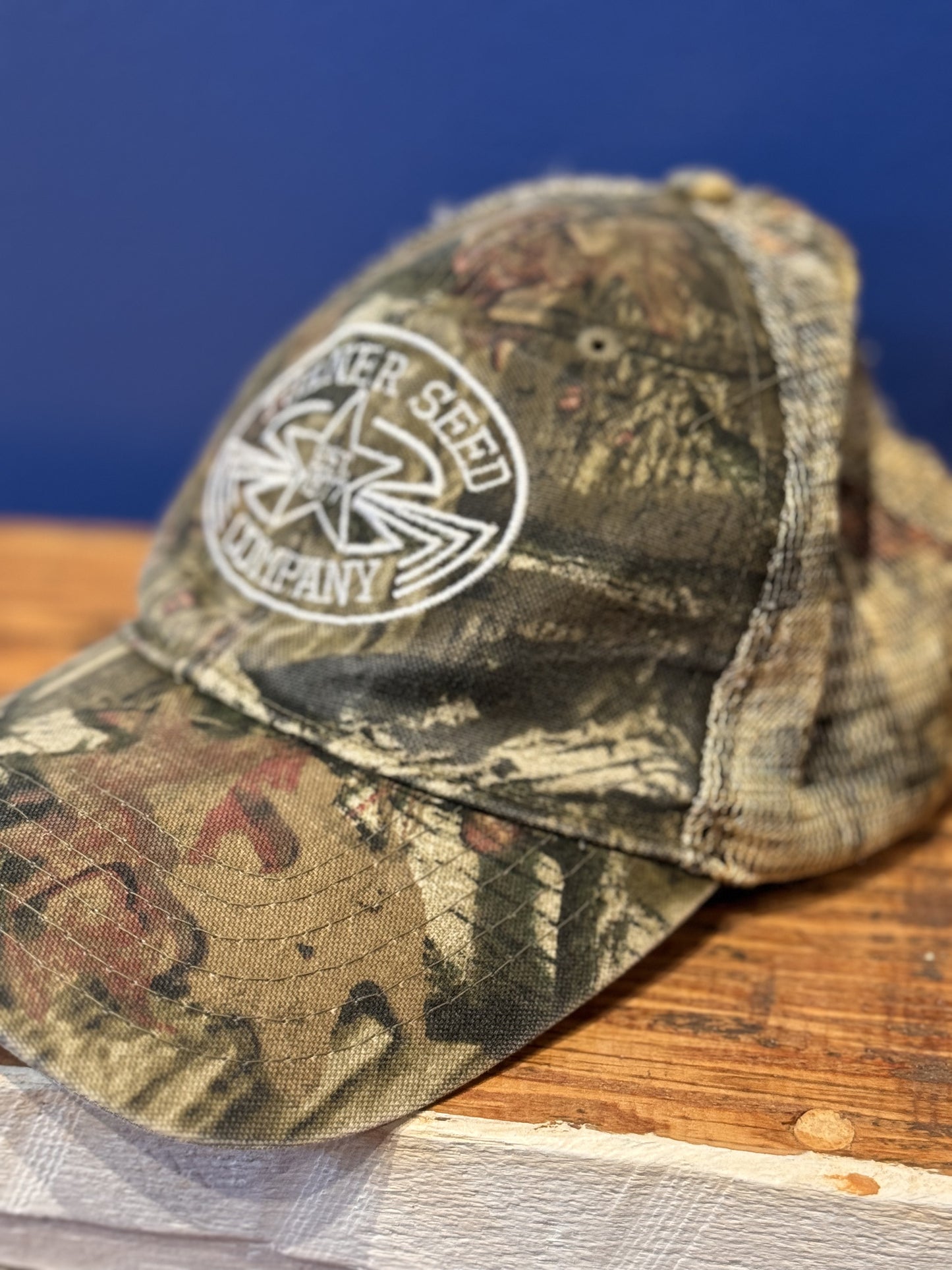 'Turner Seed Co' MossyOak Camo Trucker Hat