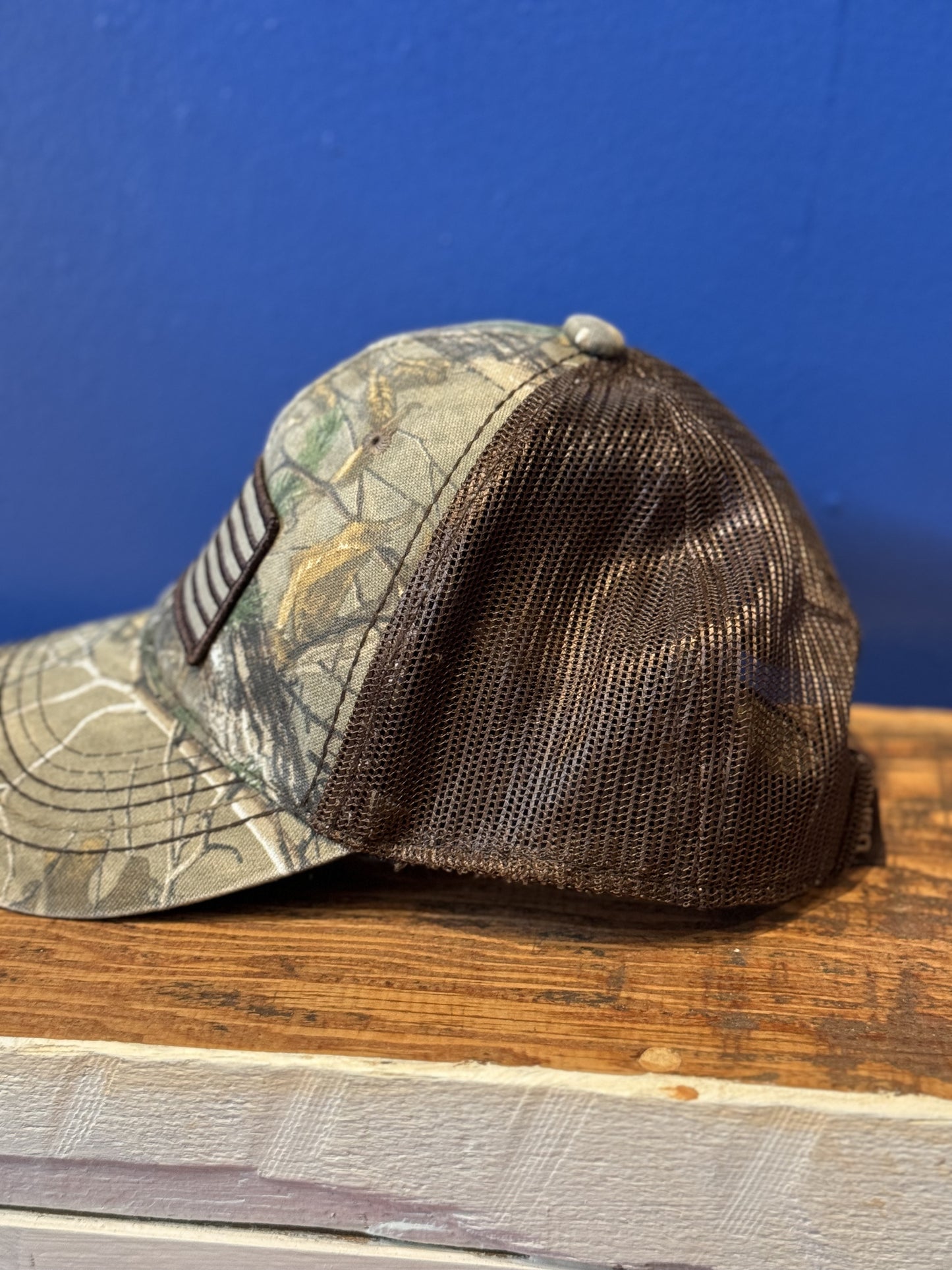 USA Flag Camo Trucker Hat