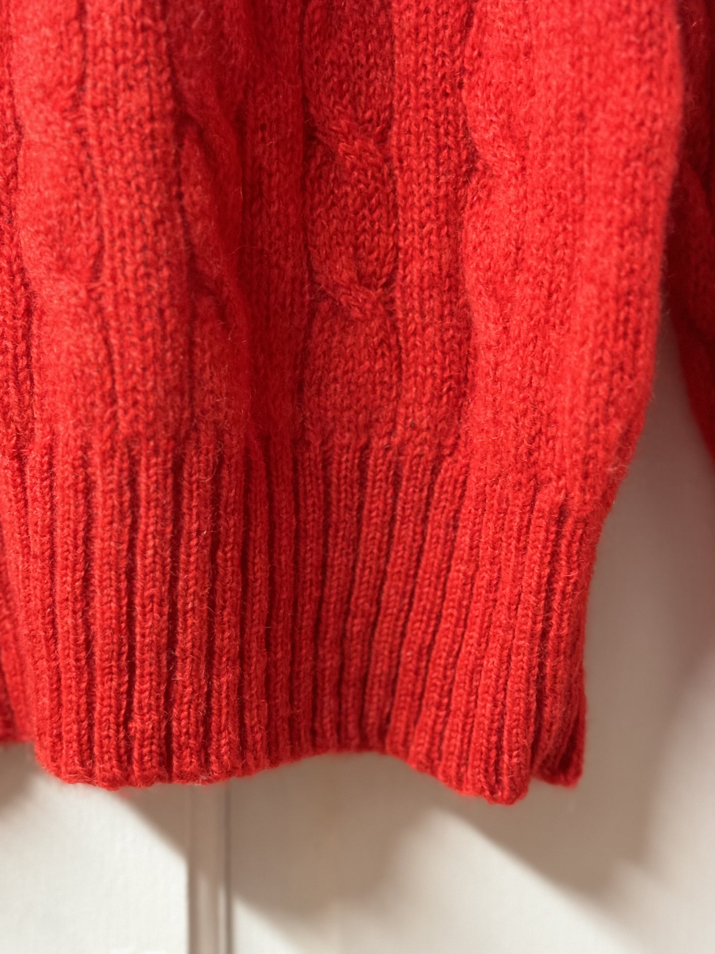 Vintage Alan Paine Womens Cable Knit Shetland Wool Crewneck [AU 14/16]