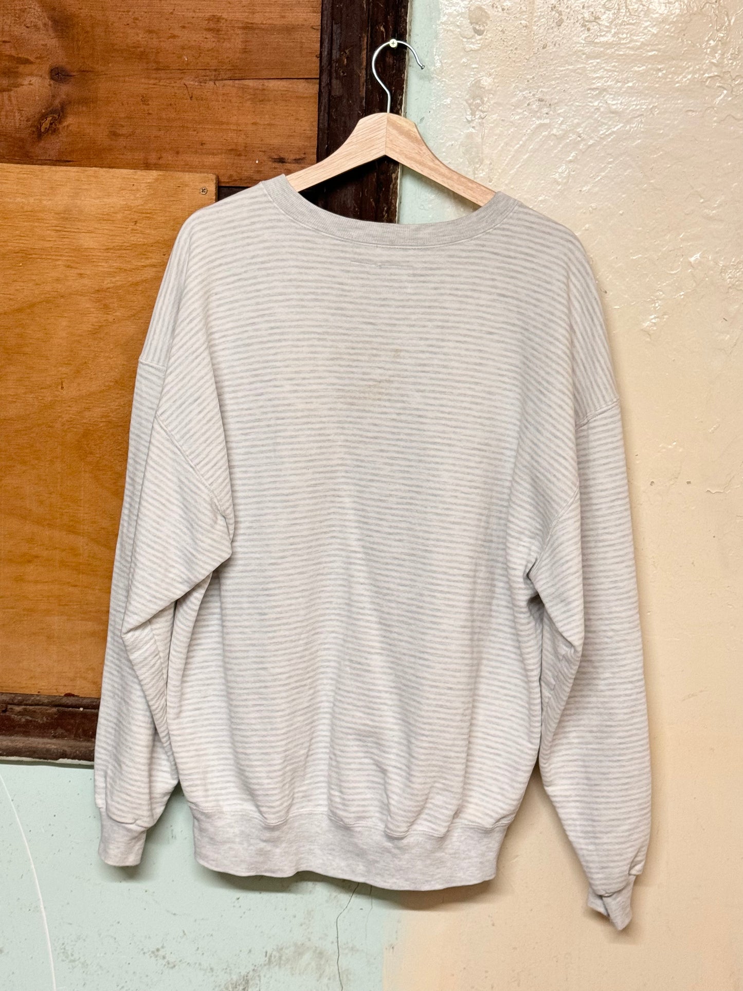 Vintage 'Buckle' Striped Crewneck Sweater [XXL]