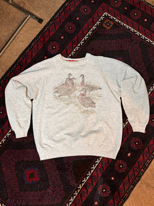 Vintage Grey Crewneck Sweater [L/XL]