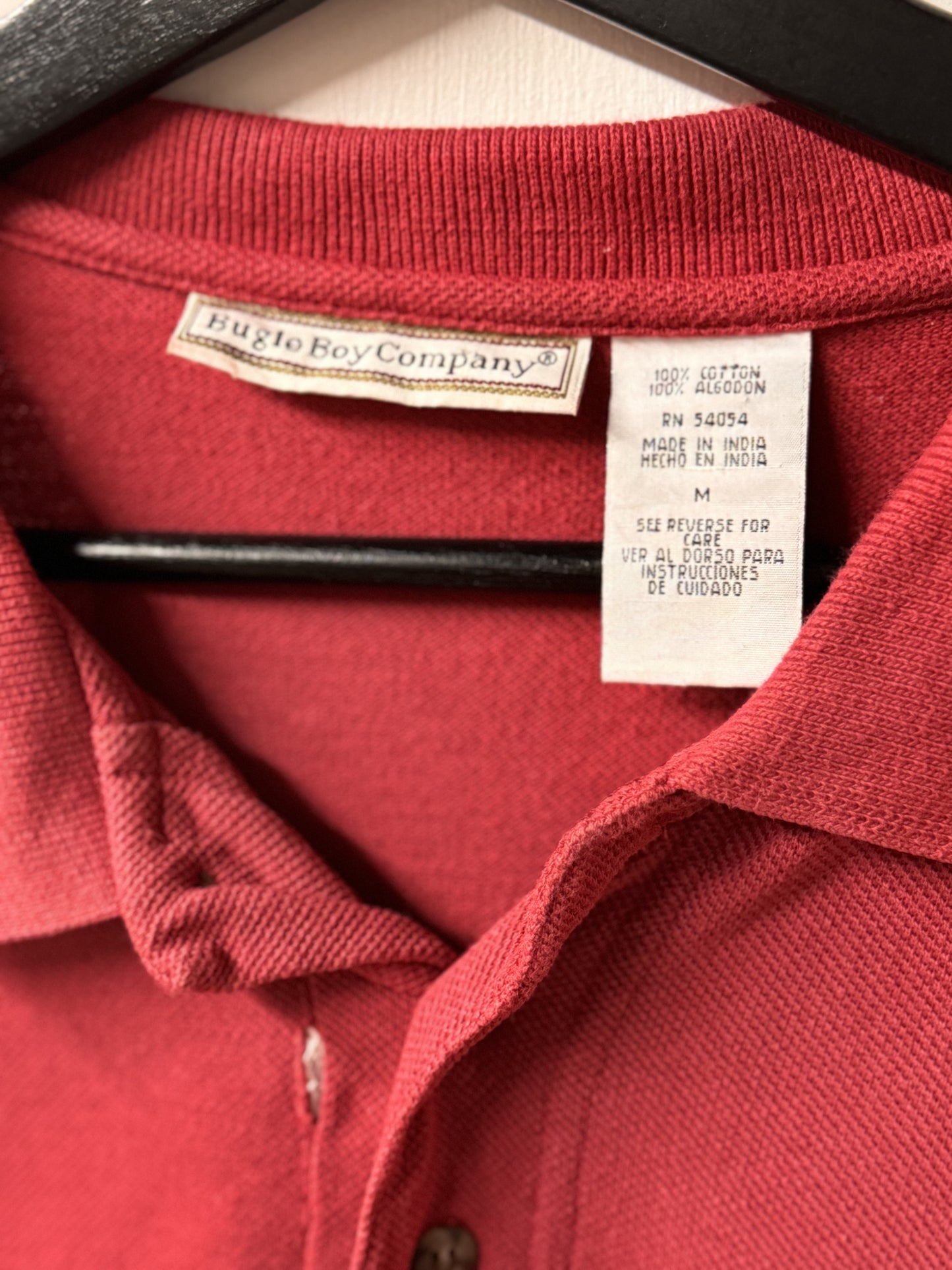 Vintage Bugle Boy Co. Red Polo Tee [M/L]