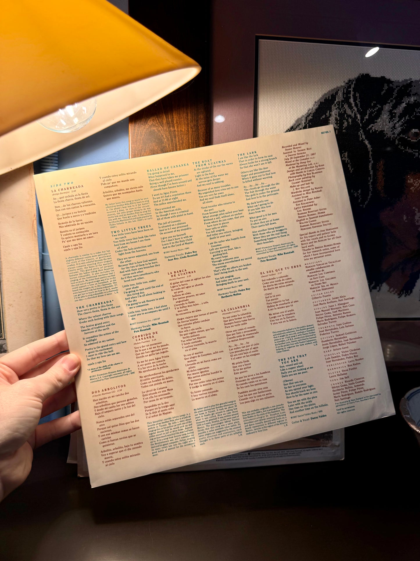 Linda Ronstadt - 'Canciones de mi Padre' Vintage Vinyl