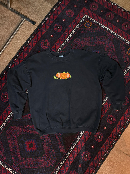Vintage Black Halloween Crewneck Sweater [L]