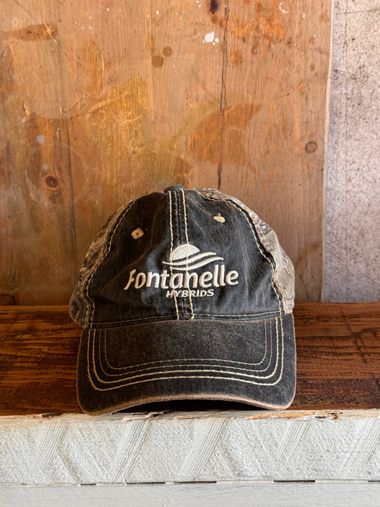 Vintage Realtree Camo Hat with Embroidered Fontanelle Logo