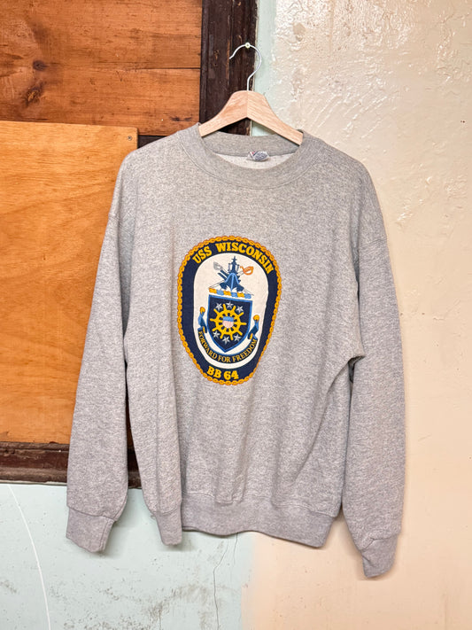 Vintage USS Wisconsin Crewneck [XL]