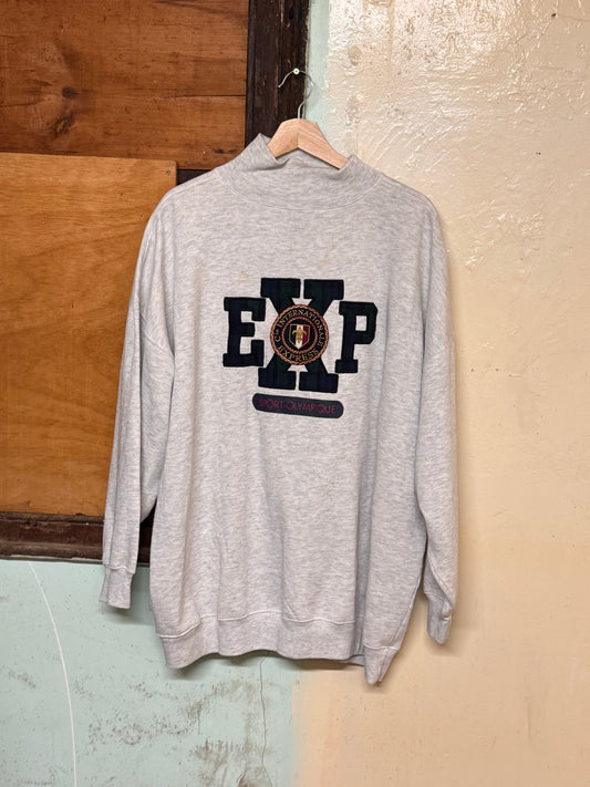 Vintage EXP Grey Turtleneck Sweater [L]