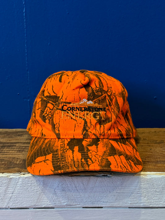 Vintage Orange Camo Hat