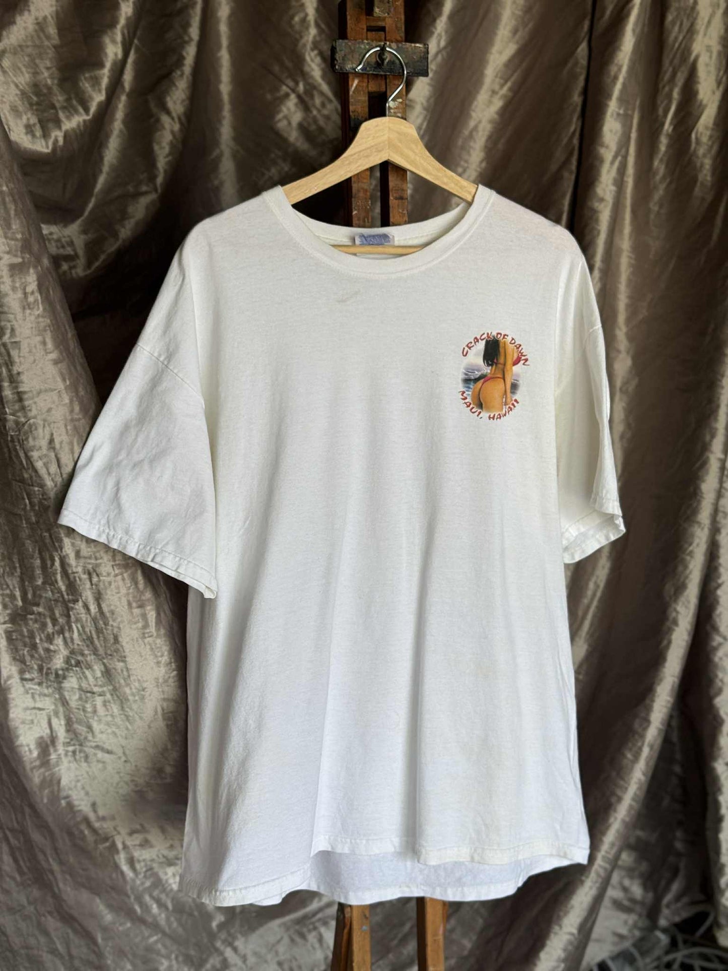 Vintage Hawaii 'Crack of Dawn' White Tee [XL]