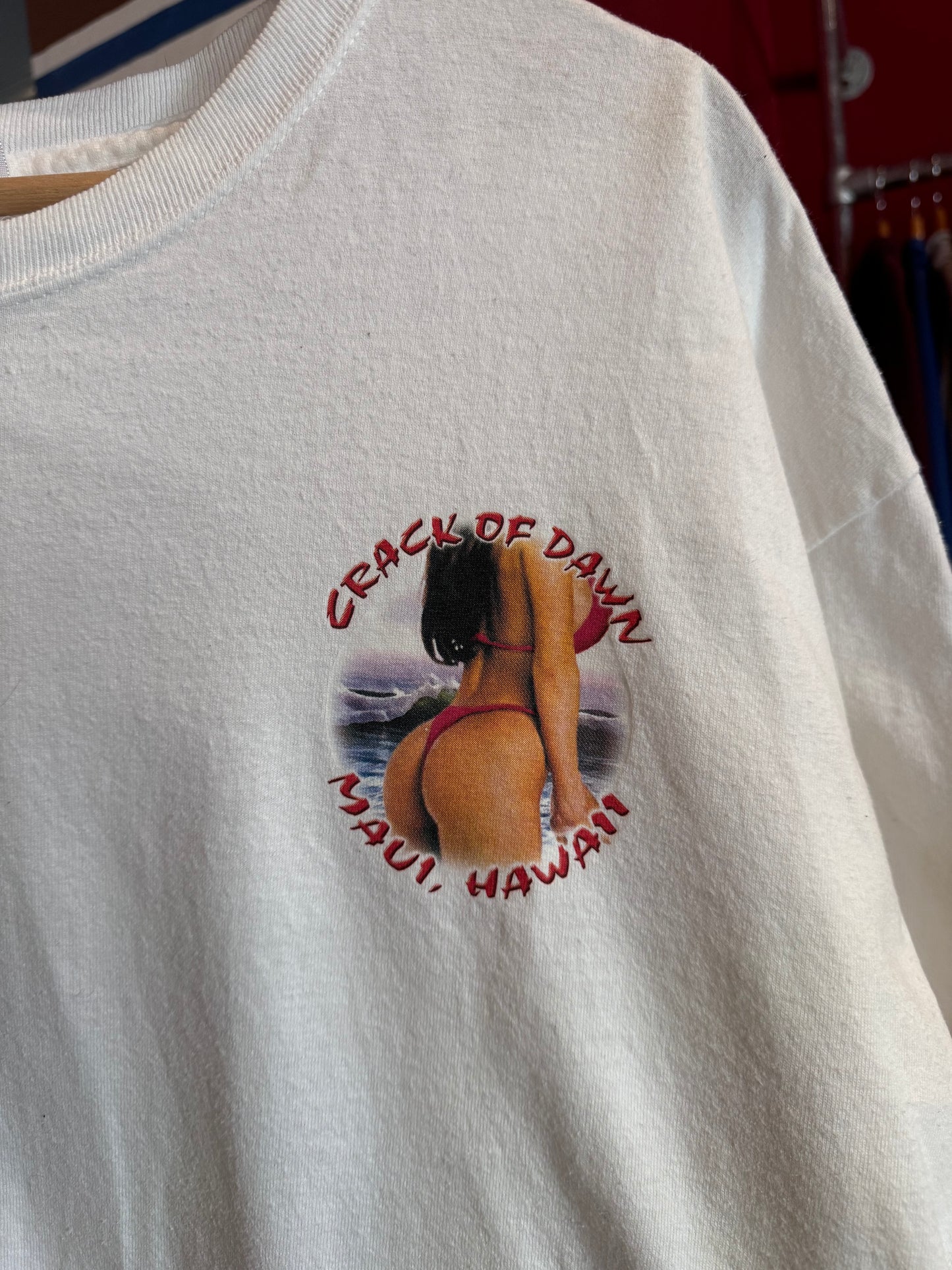 Vintage Hawaii 'Crack of Dawn' White Tee [XL]