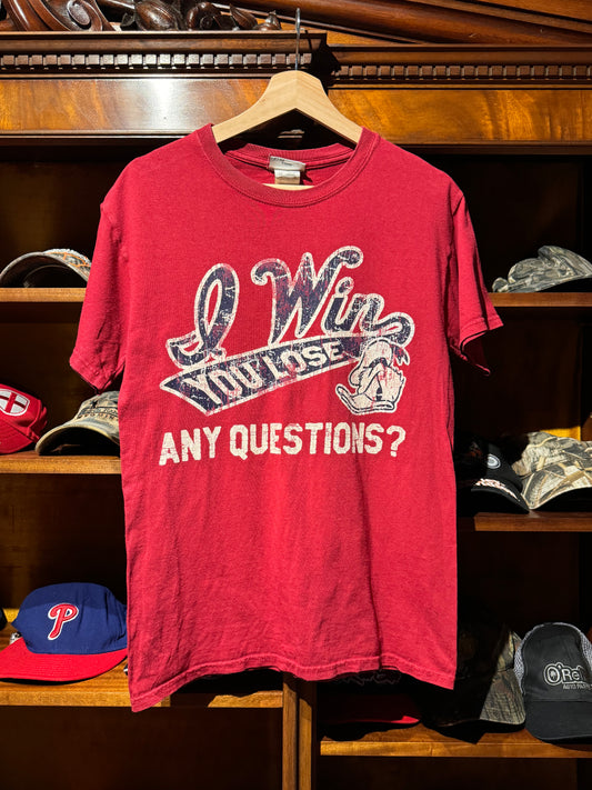 Vintage 'I Win You Lose, Any Questions?' Cotton Disney Tee [S]