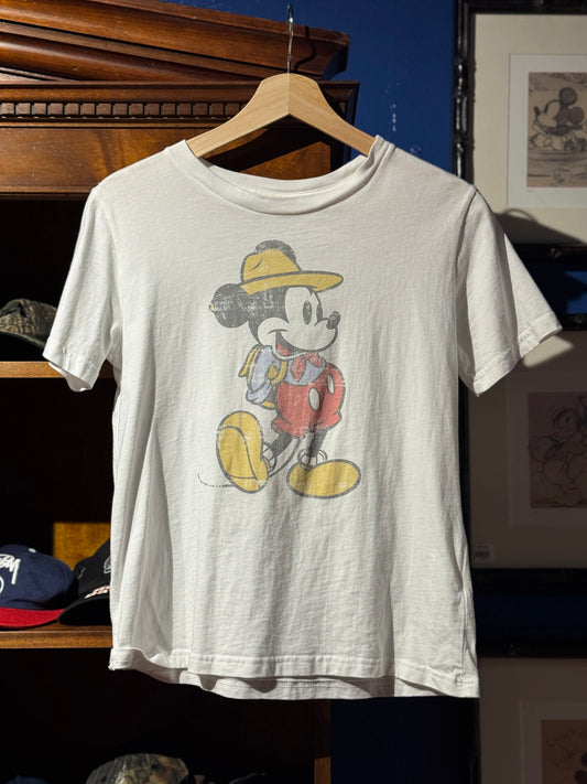 Vintage White Mickey Womens Tee [M]