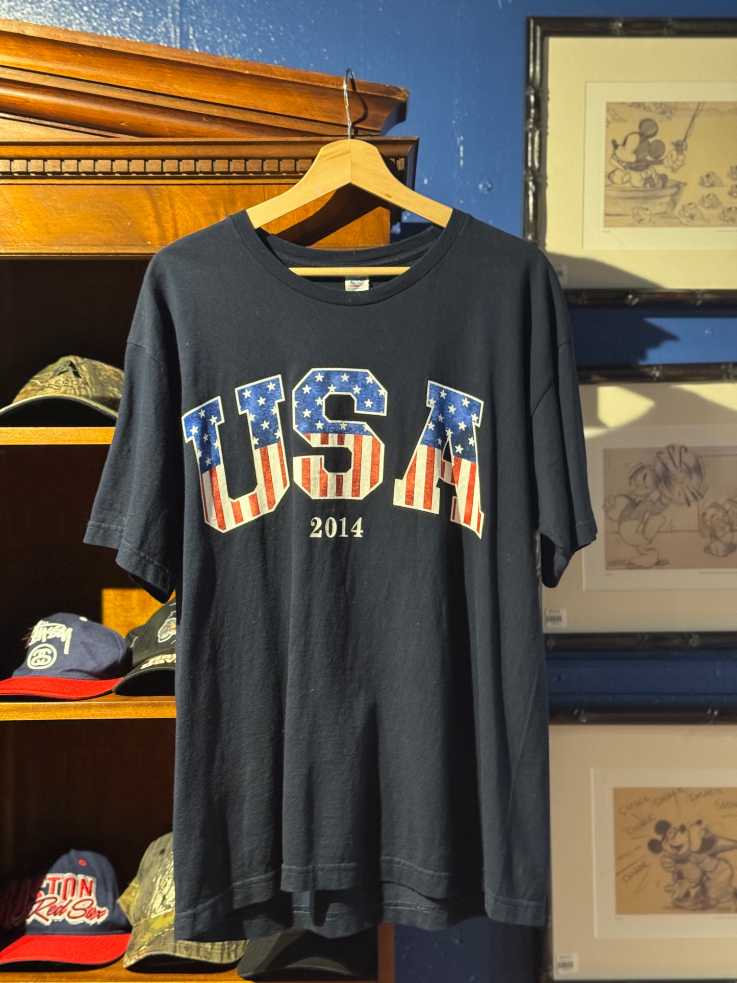 Black USA Tee [L]