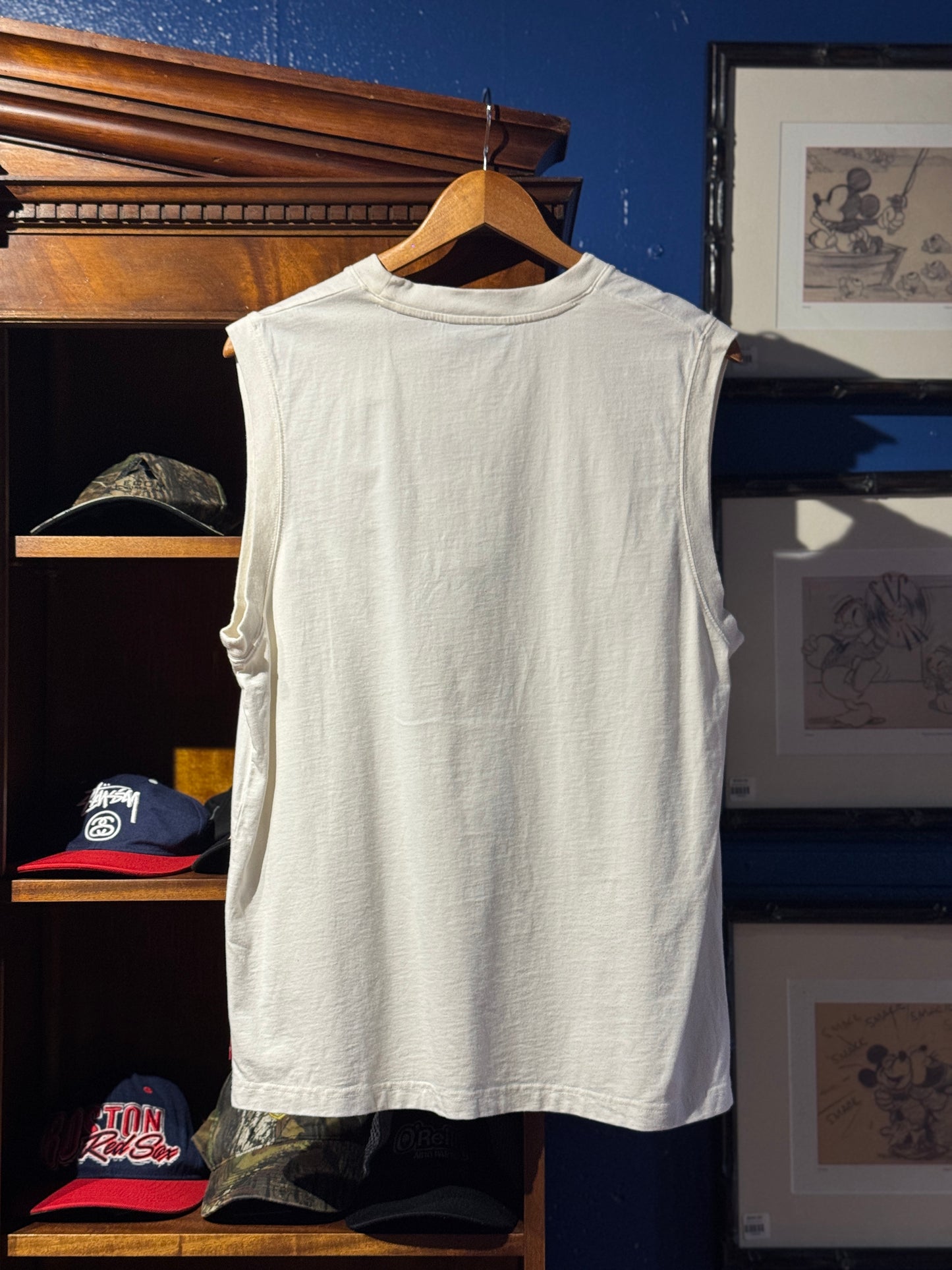 White Levi's Jeans Cotton Tank [L]