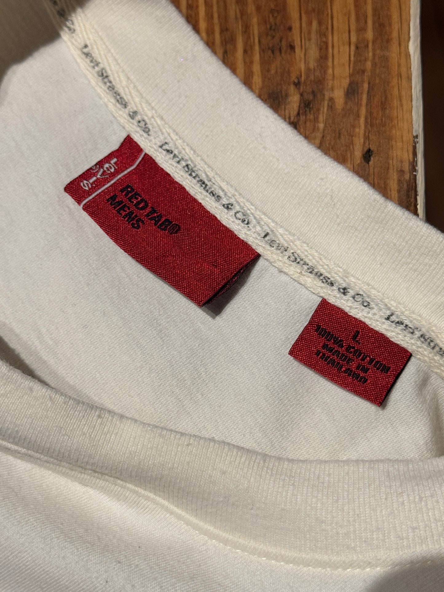 White Levi's Jeans Cotton Tank [L]