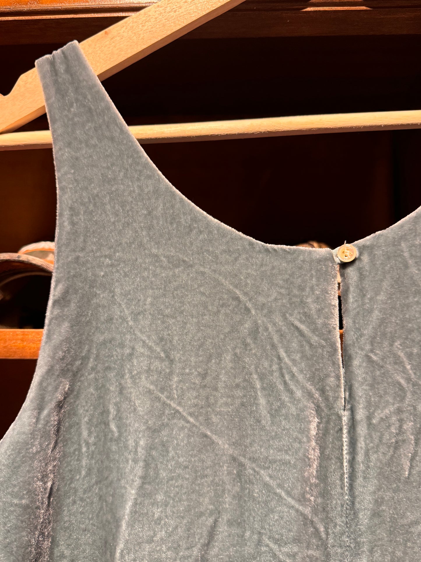 Sage Green J. Crew Velour Singlet