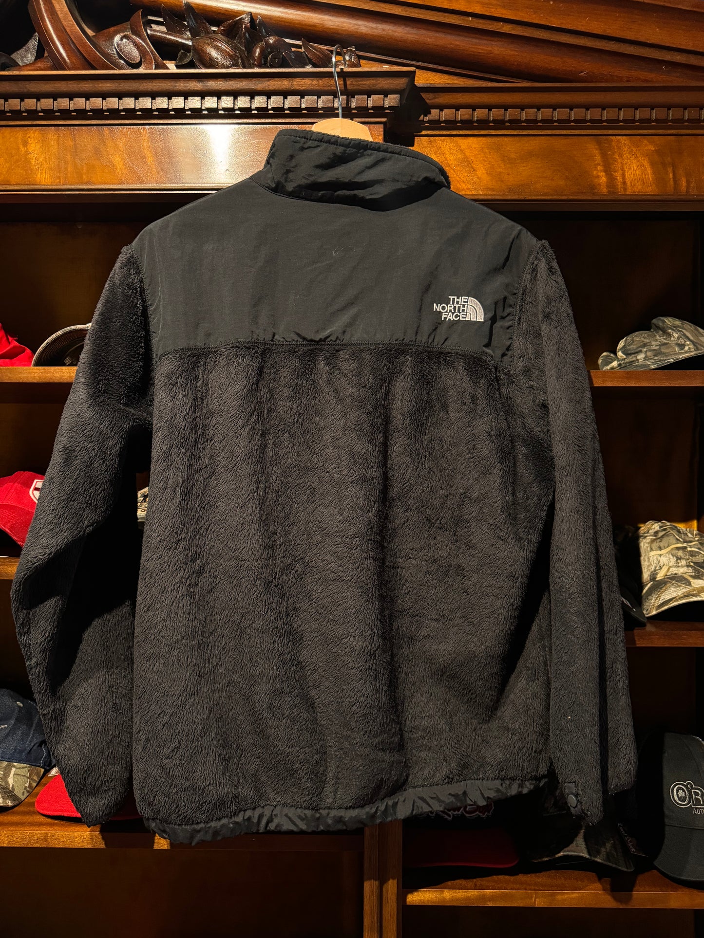 Black 'The North Face' Zip Up Fleece Jacket - Womens [XL]