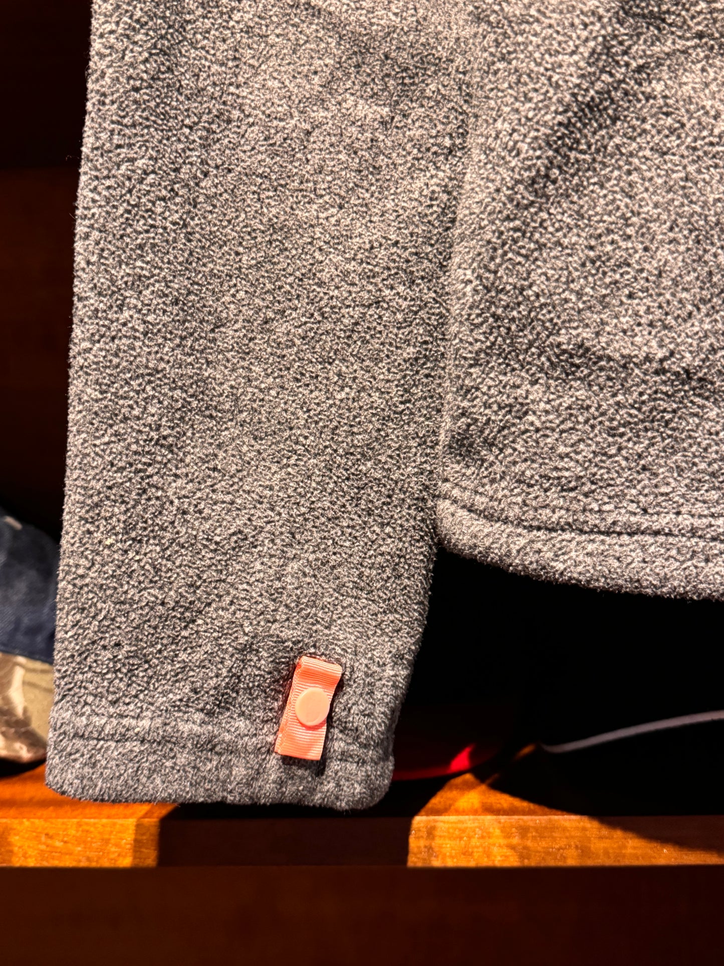 Grey 'The North Face' Zip Up Turtle Neck - Womens [S]