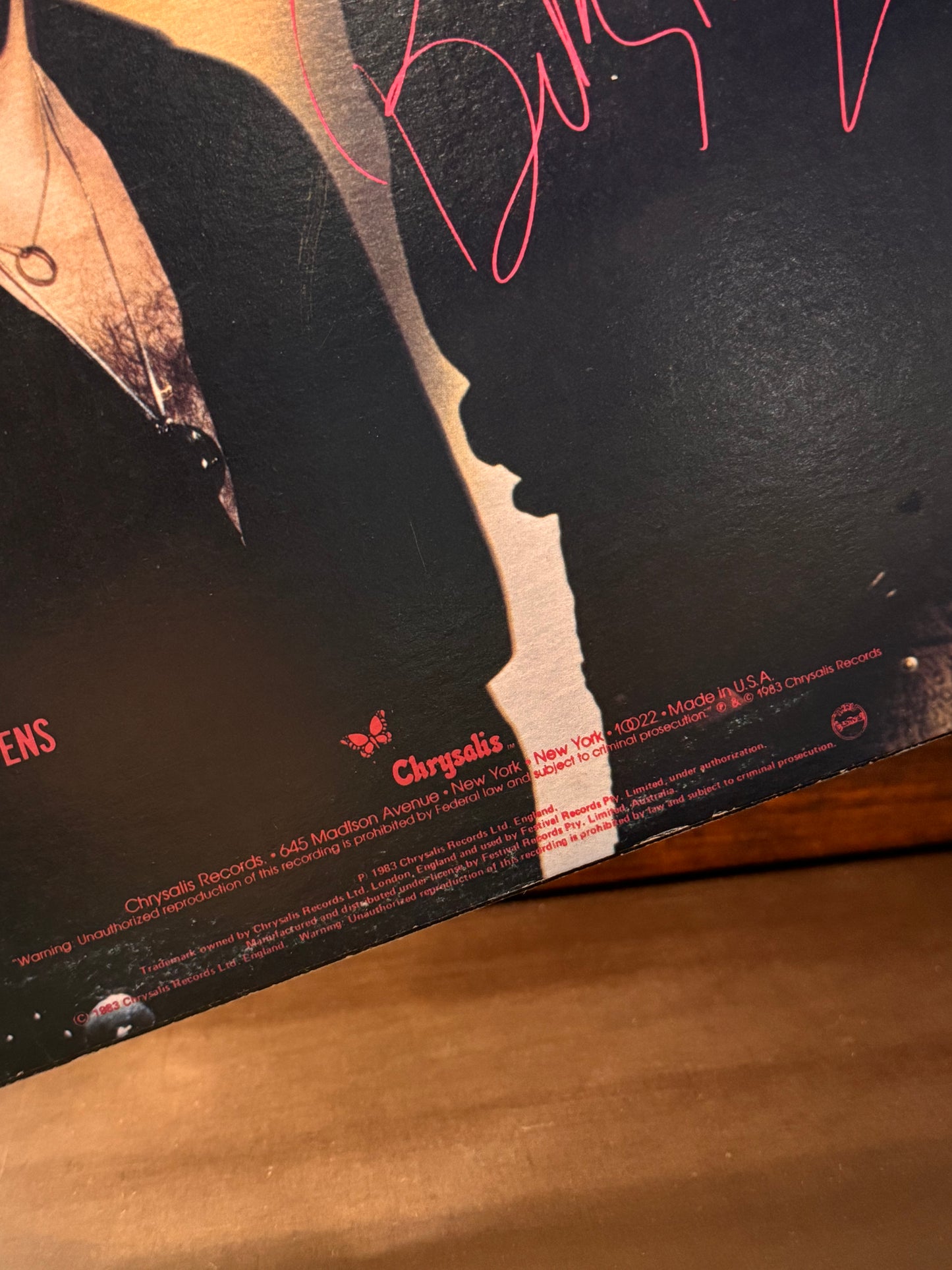 Billy Idol - 'Rebel Yell' 1983 Australian Issue Vinyl