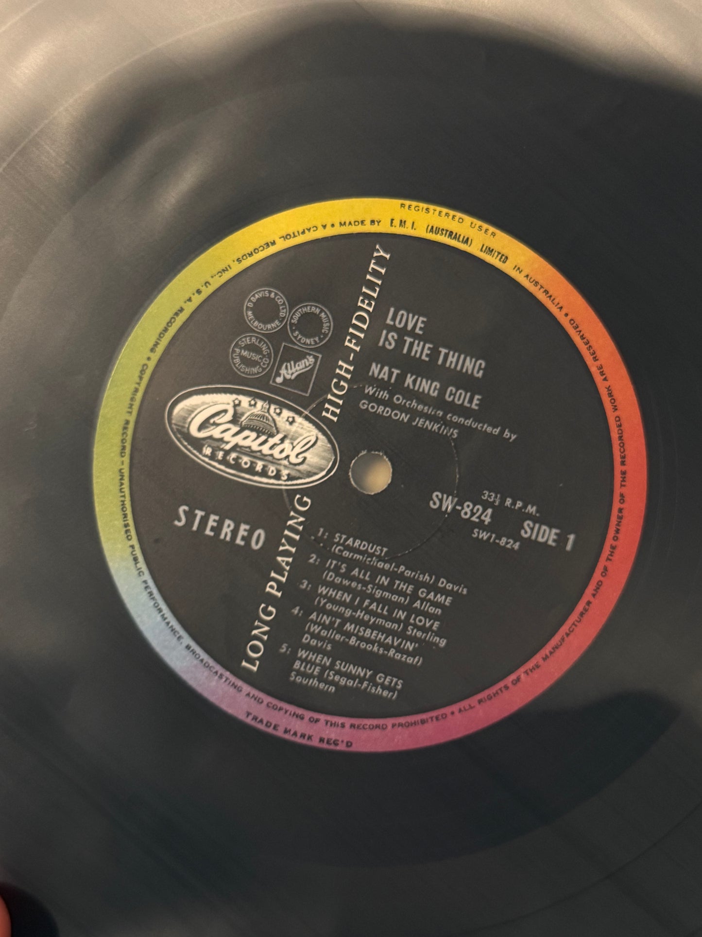 Nat "King" Cole - 'Love is the Thing' Vintage Vinyl