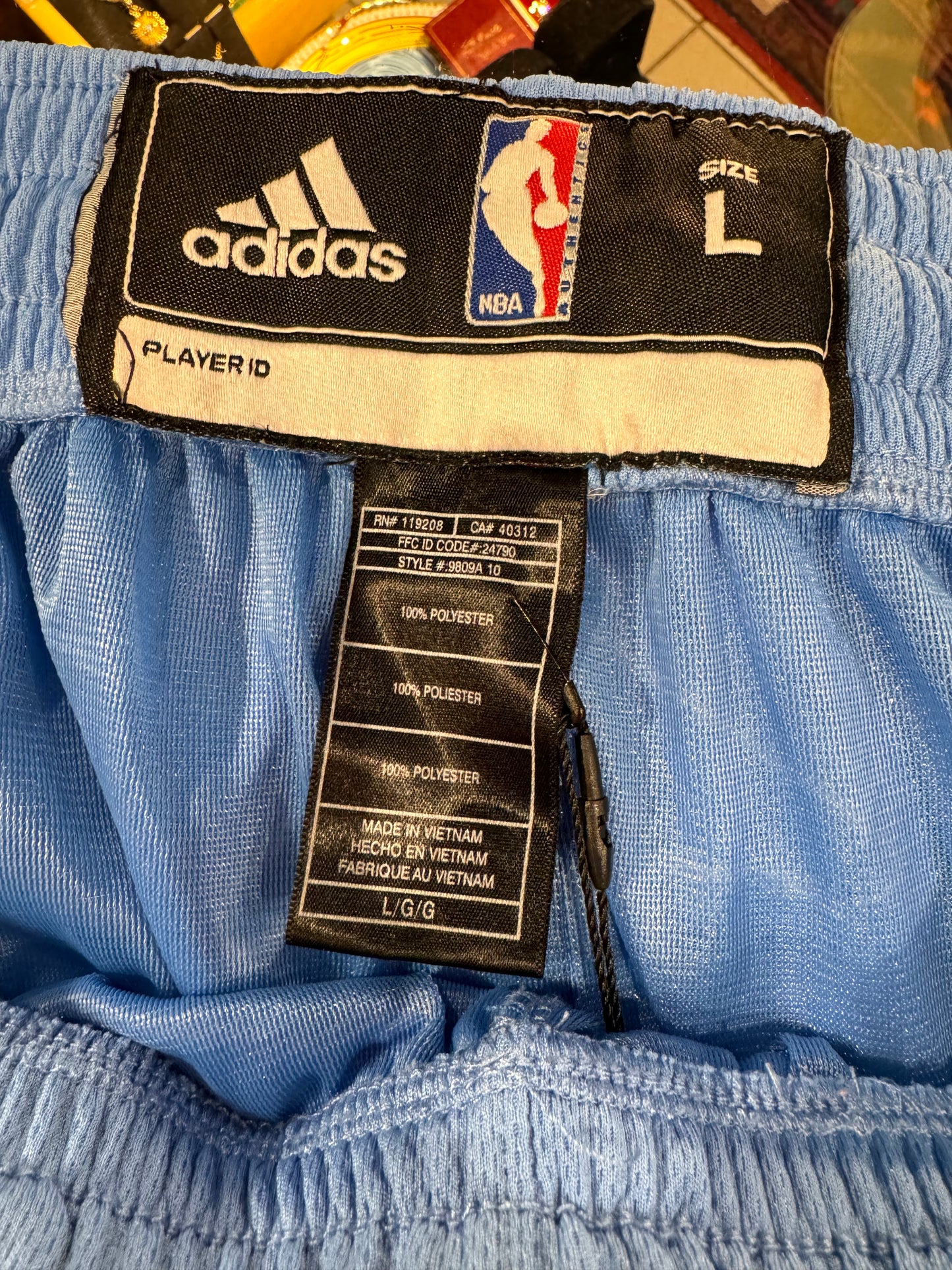 Blue/Yellow Adidas x NBA Denver Nuggets Basketball Shorts [M]