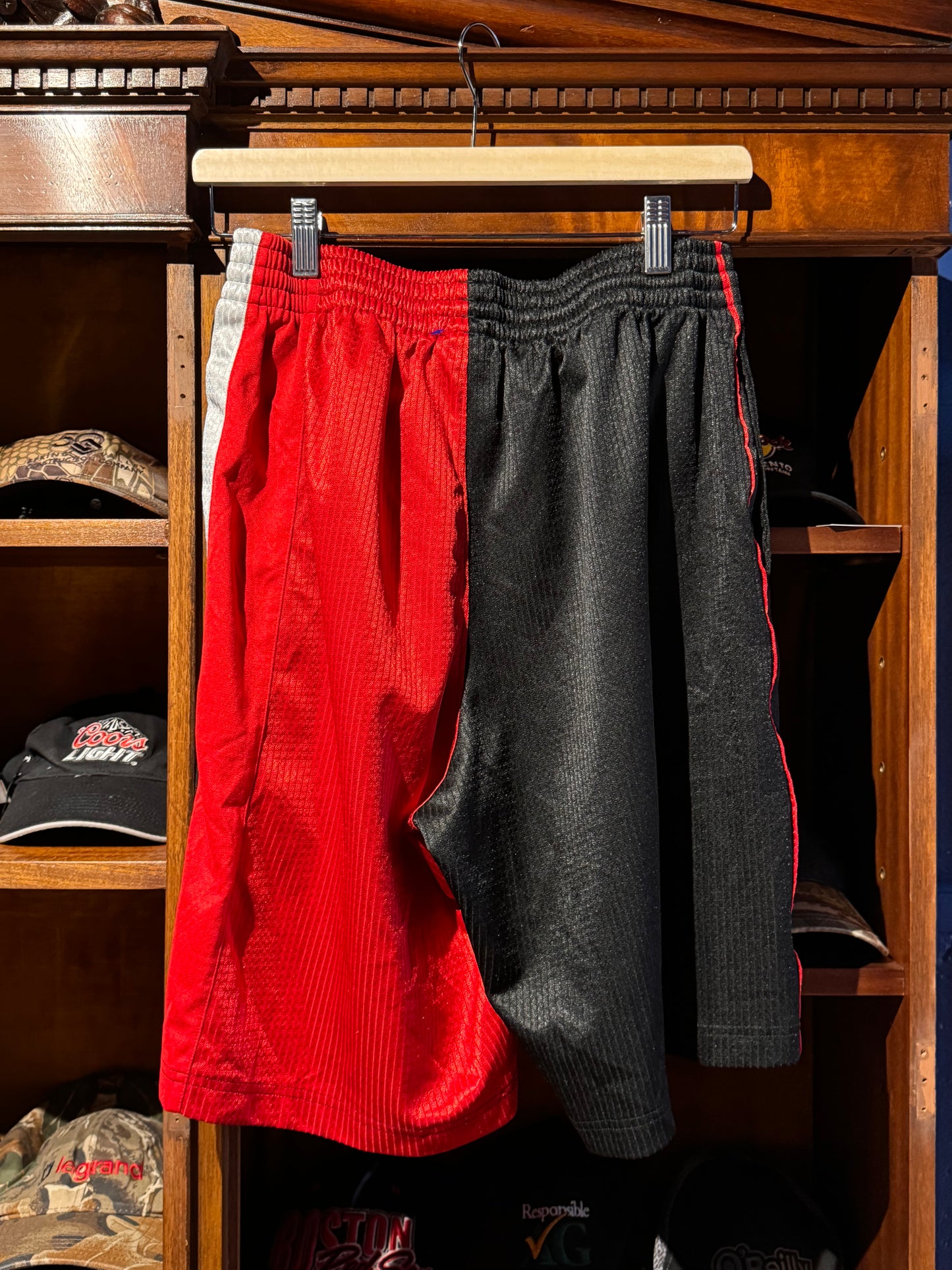 Black/Red Adidas x NBA Basketball Shorts [M]