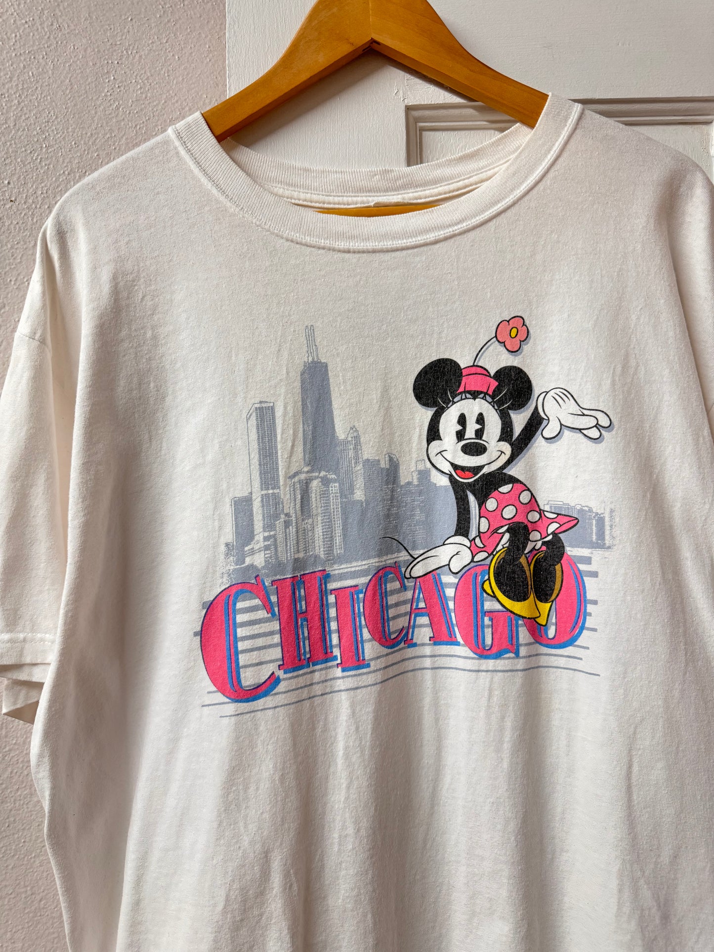 Chicago Minnie Mouse Disney White Tee [XL]
