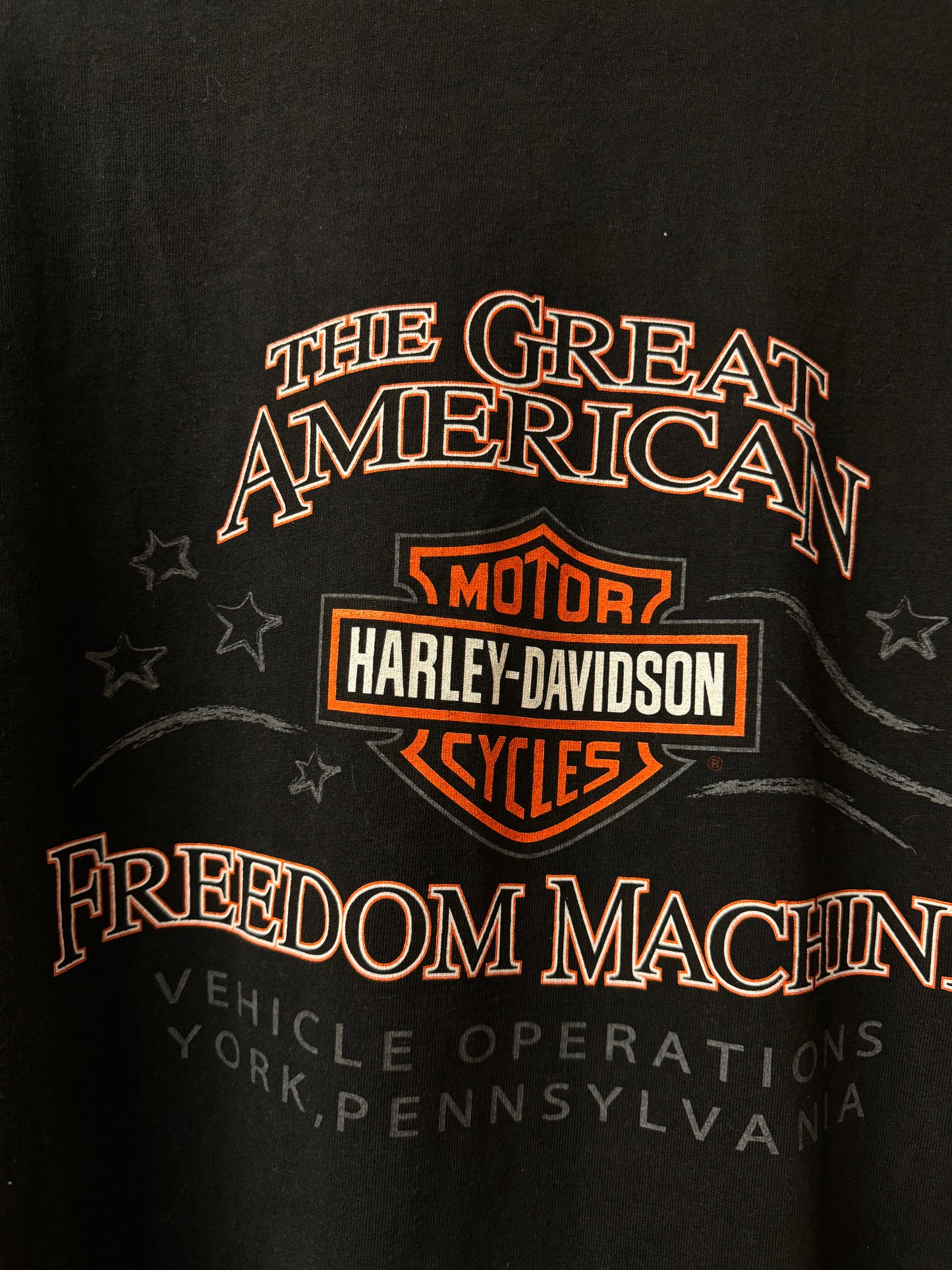 Harley Davidson York Pennsylvania Black Graphic Tee [XL]